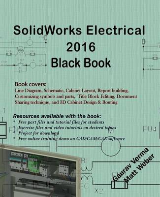 Book cover for SolidWorks Electrical 2016 Black Book