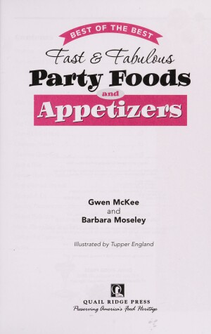 Cover of Fast and Fabulous Party Foods and Appetizers