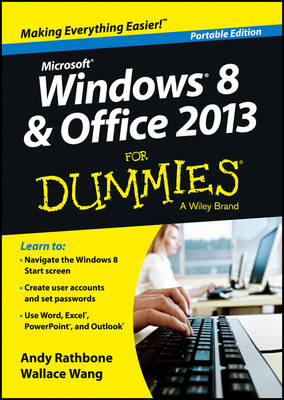 Book cover for Windows 8 and Office 2013 For Dummies