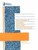 Book cover for Demonstration of Innovative Water Main Renewal Techniques