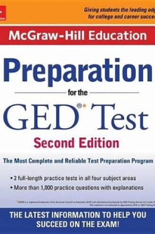 Cover of McGraw-Hill Education Preparation for the GED Test 2nd Edition