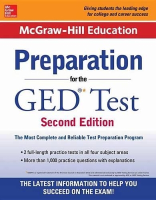 Book cover for McGraw-Hill Education Preparation for the GED Test 2nd Edition