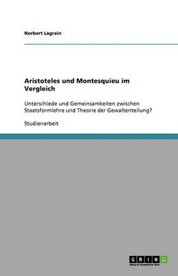 Book cover for Aristoteles und Montesquieu im Vergleich