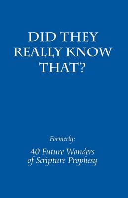 Book cover for Did They Know That?