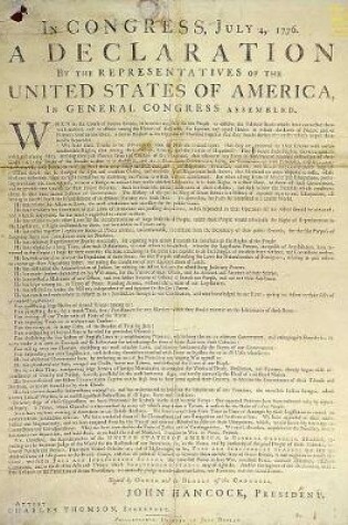 Cover of United States Declaration of Independence