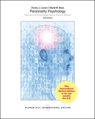 Book cover for Personality Psychology: Domains of Knowledge About Human Nature (Int'l Ed)