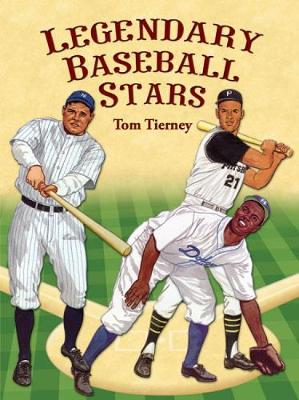 Book cover for Legendary Baseball Stars Paper Dolls in Full Colour