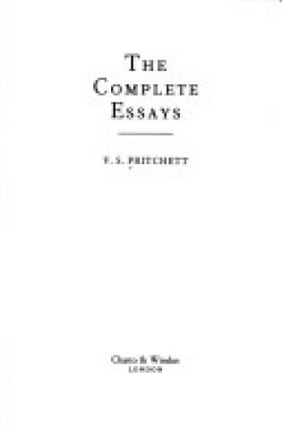 Cover of The Complete Essays