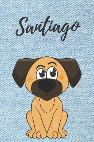 Cover of Malbuch Kinder Hunde / Tagebuch / Notizbuch / Journal / DIN A5 / Geschenk Santiago