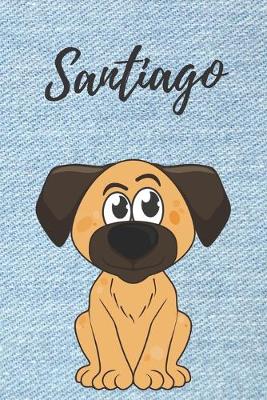 Book cover for Malbuch Kinder Hunde / Tagebuch / Notizbuch / Journal / DIN A5 / Geschenk Santiago