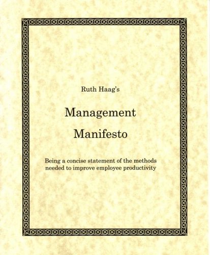 Book cover for Ruth Haag's Management Manifesto