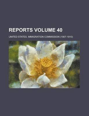 Book cover for Reports Volume 40