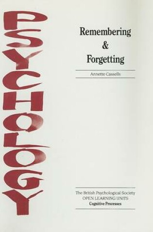 Cover of Remembering and Forgetting