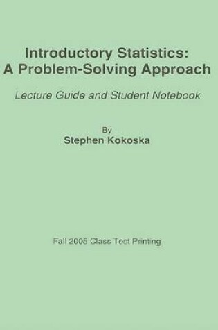 Cover of Introductory Statistics: A Problem-Solving Approach