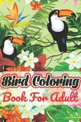 Cover of Bird coloring book for adult