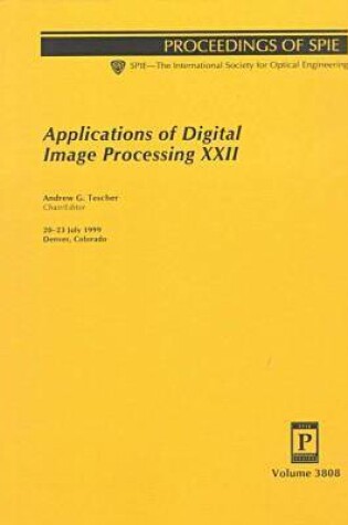 Cover of Applications of Digital Image Processing Xxii