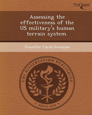 Book cover for Assessing the Effectiveness of the Us Military's Human Terrain System