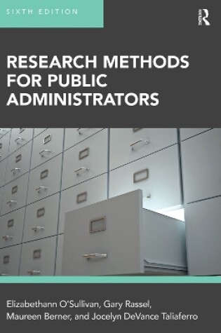 Cover of Research Methods for Public Administrators