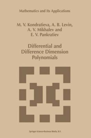 Cover of Differential and Difference Dimension Polynomials