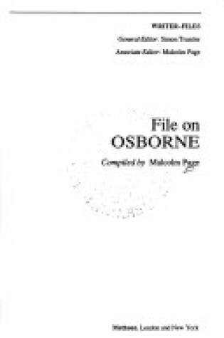 Cover of File on Osborne