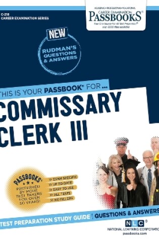 Cover of Commissary Clerk III