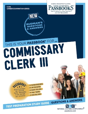 Book cover for Commissary Clerk III