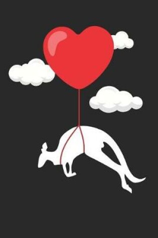 Cover of Valentine's Day Notebook - Valentine's Day Gift for Animal Lover - Valentine's Day Kangaroo Journal - Kangaroo Diary