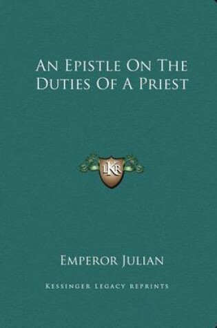 Cover of An Epistle on the Duties of a Priest