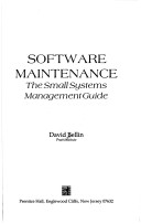 Book cover for Software Maintenance