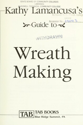 Cover of Guide to Wreath Making