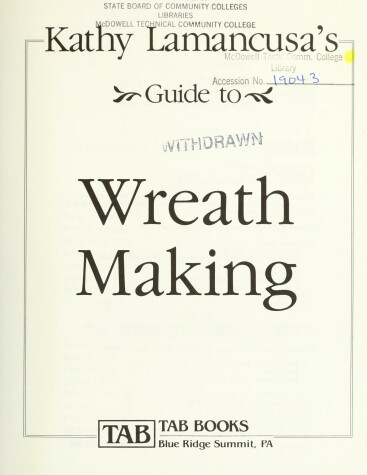Book cover for Guide to Wreath Making