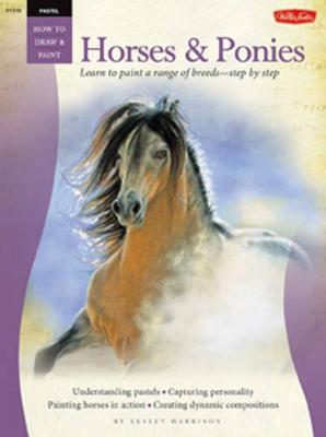 Book cover for Pastel Horses & Ponies (How to Draw and Paint)