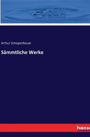 Cover of Sämmtliche Werke