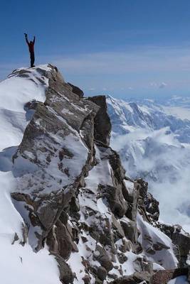 Book cover for Mountain Climber at the Summit Adventure Journal