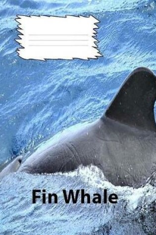 Cover of Fin Whales Wide Ruled Line paper Composition Book