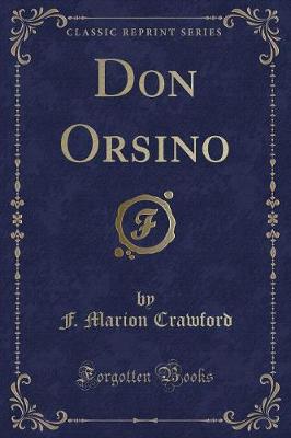 Book cover for Don Orsino (Classic Reprint)