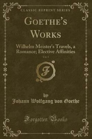 Cover of Goethe's Works, Vol. 5