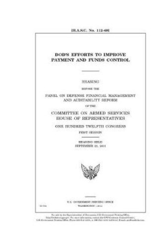 Cover of DOD's efforts to improve payment and funds control