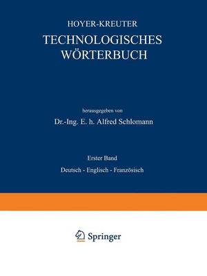 Book cover for Technologisches Woerterbuch