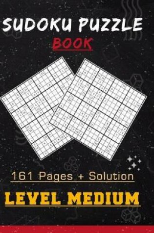 Cover of Sudoku Puzzle Book, 161 Pages + Solution, Level Medium