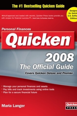 Cover of Quicken 2008 The Official Guide