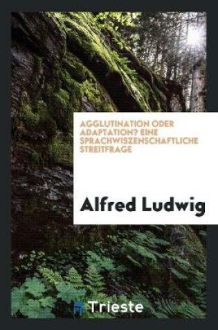 Cover of Agglutination Oder Adaptation? Eine Sprachwiszenschaftliche Streitfrage