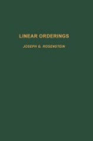 Cover of Linear Orderings