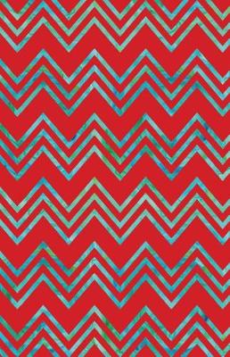 Cover of Journal Notebook Chevrons - Red