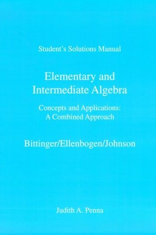 Cover of Elementary and Intermediate Algebra