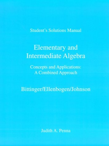 Book cover for Elementary and Intermediate Algebra