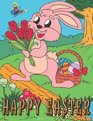 Book cover for Happy Easter Coloring Book for Teens