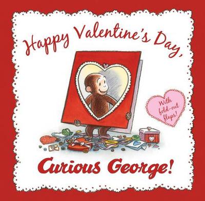 Book cover for Happy Valentine's Day Curious George