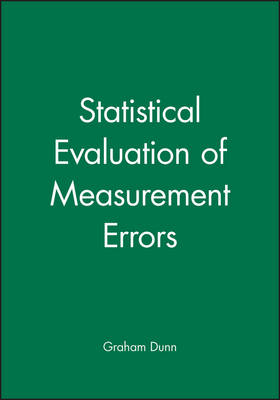 Book cover for Statistical Evaluation of Measurement Errors