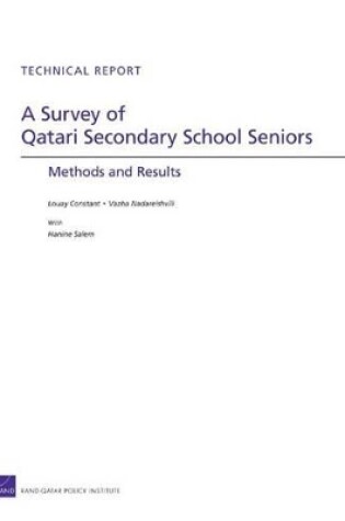 Cover of A Survey of Qatari Secondary School Seniors